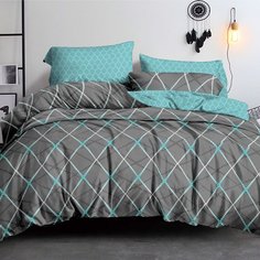 Постельное белье 2-спальное, простыня 200х215 см, 2 наволочки 70х70 см, пододеяльник 175х215 см, Бояртекс, поплин, коллекция Luxor, 11719-20 А/В