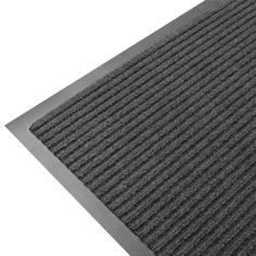Коврик придверный, 120х1500 см, прямоугольный, резина, с ковролином, серый, Floor mat, XTL9001/9003