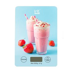 Весы кухонные электронные, Irit, IR-7128, платформа, точность 1 г, до 5 кг