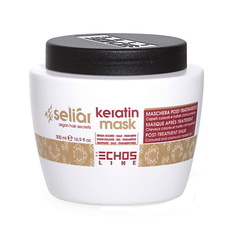 Маска для волос ECHOS LINE Восстанавливающая маска для окрашенных и поврежденных волос SELIAR KERATIN 500