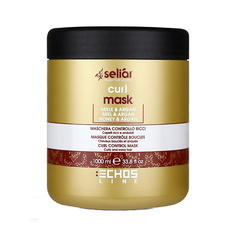 Маска для волос ECHOS LINE Маска для вьющихся волос с медом и маслом аргании SELIAR CURL 1000