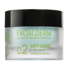FACIALDERM Крем для лица антивозрастной для комбинированной и жирной кожи C2 Anti-Aging & Anti-Stress Face Cream
