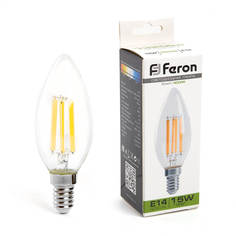 Лампочка Лампа светодиодная Feron LB-717 Свеча E14 15W 4000K 38258