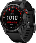 Спортивные часы Garmin Fenix 7S Solar - Slate Grey с черным ремешком 010-02539-13