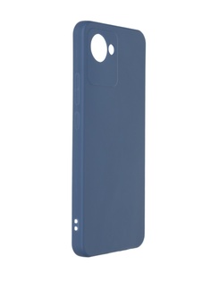 Чехол Neypo для Realme C30 / C30s Soft Matte Silicone с защитой камеры Dark Blue NST55701