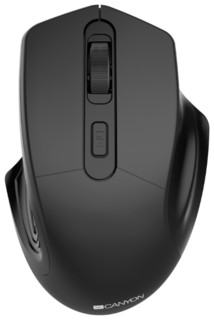 Мышь Wireless Canyon Pixart MW-15 Optical 4 buttons, DPI 800/1200/1600, black
