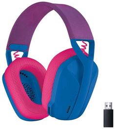 Гарнитура wireless Logitech G435  LIGHTSPEED 981-001062 USB, оголовье, синяя