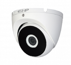 Видеокамера EZ-IP EZ-HAC-T2A21P-0280B купольная, 1/2.7" 2Мп КМОП 25к/с при 1080P, 25к/с при 720P; 2.8мм фиксированный объектив