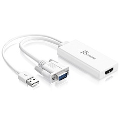 Адаптер j5create JDA214 VGA to HDMI Video Audio