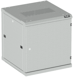 Шкаф настенный 19", 6U TLK TWC-066045-R-M-GY металлическая дверь, Ш600хВ370хГ450мм, 2 пары монтажных направляющих, серый