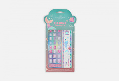 Набор детский накладные ногти с переводными татуировками Miamitats