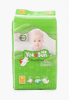 Подгузники Yokosun Eco, размер М (5-10 кг), 60 шт