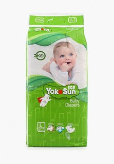 Подгузники Yokosun Eco размер L (9-14 кг), 50 шт.