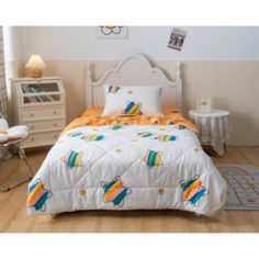 Постельное белье 1.5-спальное Постельное белье Sofi de MarkO 1.5-спальное Листья с одеялом (3 предмета)