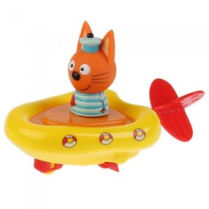 Игрушки для ванны Капитошка Игрушка пластизоль Три кота Лодка и Коржик