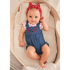 Боди, песочники, комбинезоны Mayoral Newborn Песочник и повязка для девочки 1606