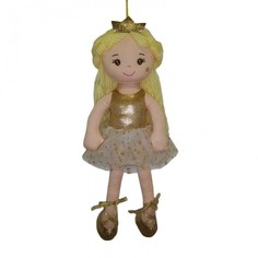 Куклы и одежда для кукол ABtoys Кукла Принцесса в золотом платье и короной 38 см