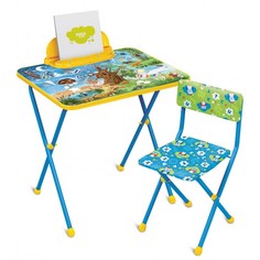 Детские столы и стулья Ника Комплект Познайка (стол+стул клеенка) Nika