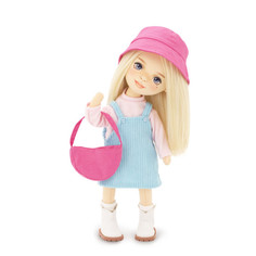 Куклы и одежда для кукол Orange Toys Mia в голубом сарафане Серия Весна 32 см