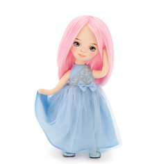Куклы и одежда для кукол Orange Toys Billie в голубом атласном платье 32 Серия Вечерний шик