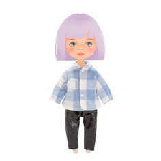 Куклы и одежда для кукол Orange Toys Набор одежды Клетчатая рубашка, серия Весна 35 см