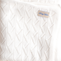 Пледы Плед Dusty Miller Ажурный Зигзаг 90х90 см