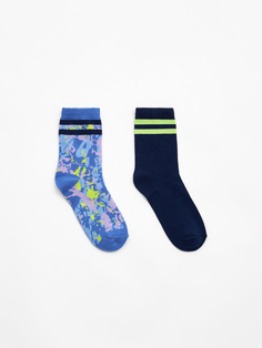 Набор из 2 пар носков для мальчиков (принт, 22-23) Sela