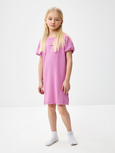 Ночная сорочка в рубчик для девочек (розовый, 158-164) Sela