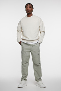 Свитшот oversize хлопковый однотонный Befree