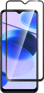 Стекло защитное Realme C30 Черная рамка