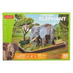 3D пазл CubicFun Слон, 42 детали