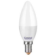 Лампа светодиодная E14, 15 Вт, 230 В, свеча, 6500 К, свет холодный белый, General Electric, GLDEN-CF