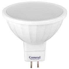 Лампа светодиодная GU5.3, 8 Вт, 230 В, 6500 К, свет холодный белый, General Electric, GLDEN-MR16