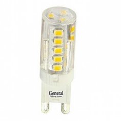 Лампа светодиодная G9, 5 Вт, 220 В, 4500 К, свет нейтральный белый, General Electric, GLDEN-P