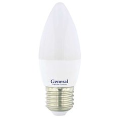 Лампа светодиодная E27, 8 Вт, 230 В, свеча, 2700 К, свет теплый белый, General Electric, GLDEN-CF