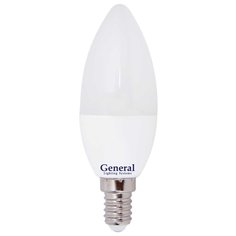 Лампа светодиодная E14, 8 Вт, 230 В, свеча, 4500 К, свет нейтральный белый, General Electric, GLDEN-CF