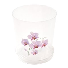 Горшок для цветов пластик, 1.2 л, 12.5х15 см, для орхидей, Альтернатива, М1603 Alternativa