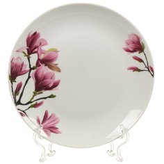 Тарелка десертная, керамика, 19 см, круглая, Магнолия, Daniks