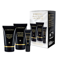 Наборы для ухода за лицом LIMONI Набор для ухода за лицом Premium Syn-Ake Care Set (Крем+Крем для век+Ночная маска)