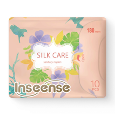 Прокладки ежедневные INSEENSE Прокладки женские гигиенические ежедневные с крылышками Silk Care 10