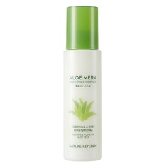 NATURE REPUBLIC Эмульсия для лица увлажняющая с алоэ вера Soothing&Moisture Aloe Vera 80% Emulsion