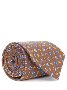 Галстук шелковый с принтом Cesare Attolini