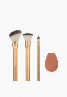 Набор кистей для макияжа Ecotools Precious Metals Face Blend + Sculpt Set, 4 шт.