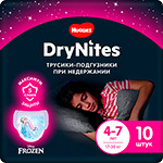 Трусики Huggies DryNites для девочек 4-7 лет, 10 шт.