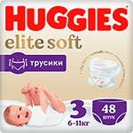 Трусики-подгузники Huggies Elite Soft 3 6-11 кг 48 шт.