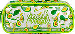 Пенал-косметичка Brauberg LUCENT на молнии, прозрачный, Avocado, 21х5х9 см, 270054