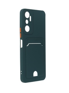 Чехол Neypo для Infinix Hot 20 Pocket Matte Silicone с карманом Dark Green NPM58332