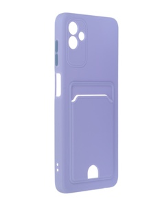 Чехол Neypo для Samsung Galaxy A04 Pocket Matte Silicone с карманом Lilac NPM58575