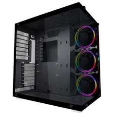 Корпус ATX 1STPLAYER STEAM PUNK SP8 SP8-G3 черный, без БП, окно из закаленного стекла, 2*USB 2.0, USB 3.0, audio