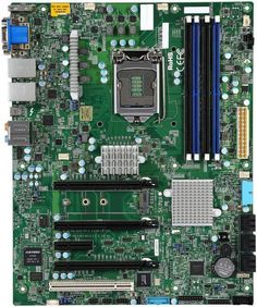 Материнская плата ATX Supermicro MBD-X11SAT-F-B (LGA1151, C236, 4*DDR4, 6*SATA3, M.2, 5*PCIE, 2*Glan, DVI-D, DP, HDMI, COM, USB 3.1, 4*USB 3.0, 6*USB